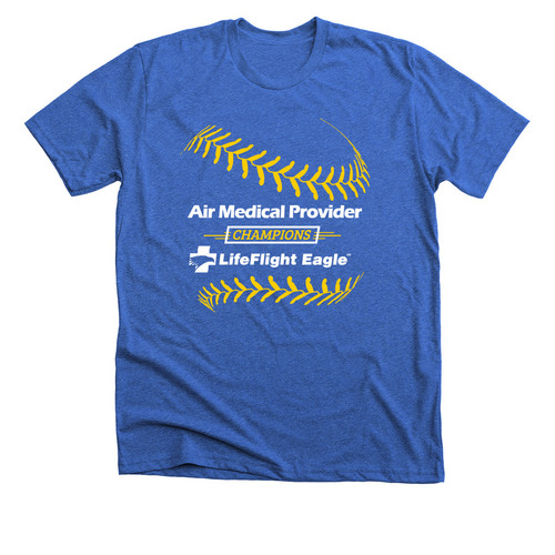 Team Spirit (2021 Baseball), a Heather True Royal Premium Unisex Tee