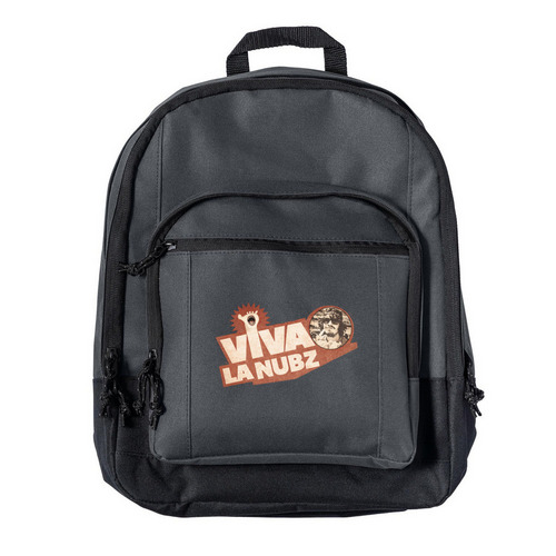 Viva La Nubz Bookbag, a Dark Charcoal Everyday Backpack