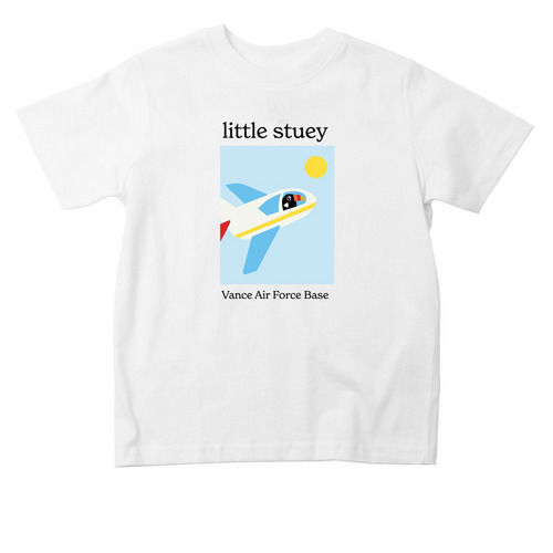 Little Stuey Plane - Toddler Shirt, a White Toddler Tee