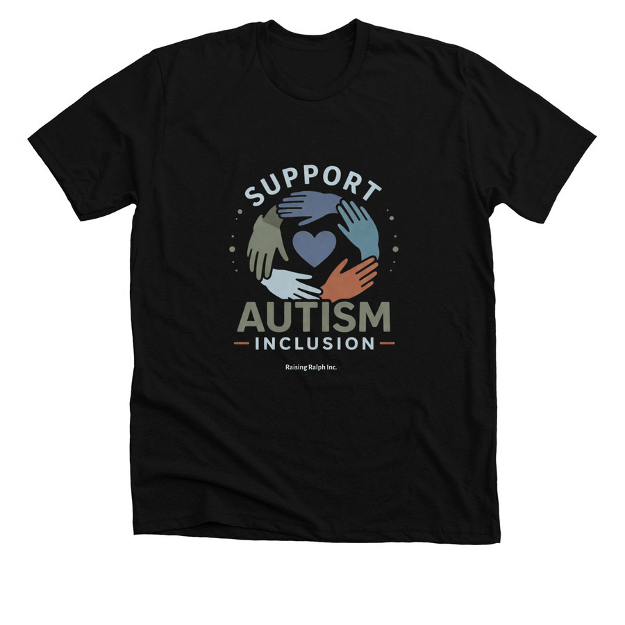 Different Minds. One Community., a Solid Black Blend Premium Unisex Tee