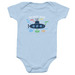 My Dad's Ride, a Light Blue Infant Onesie