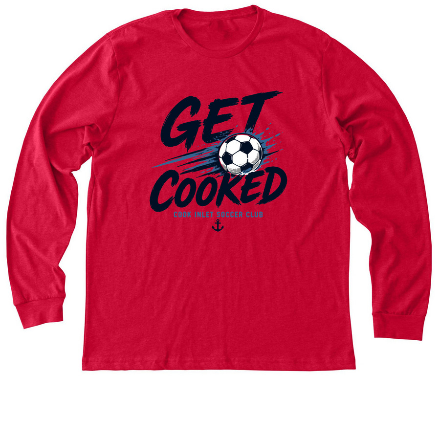 Get Cooked 2, a Heather Red Premium Long Sleeve Tee