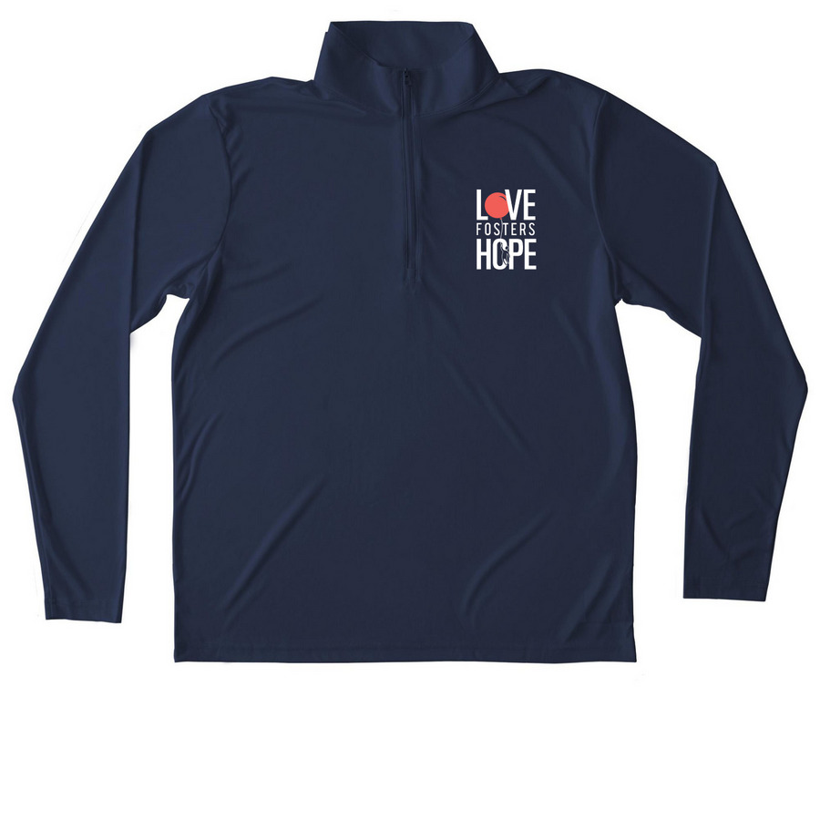 LFH PERFORMANCE, a True Navy Unisex Performance Quarter Zip Pullover