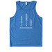 Flourishing, a Azure Blue Allmade Eco Triblend Tank