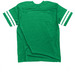 Men's/Unisex Football Jersey Tee, a Vintage Green / White Football Jersey Tee (back-view)