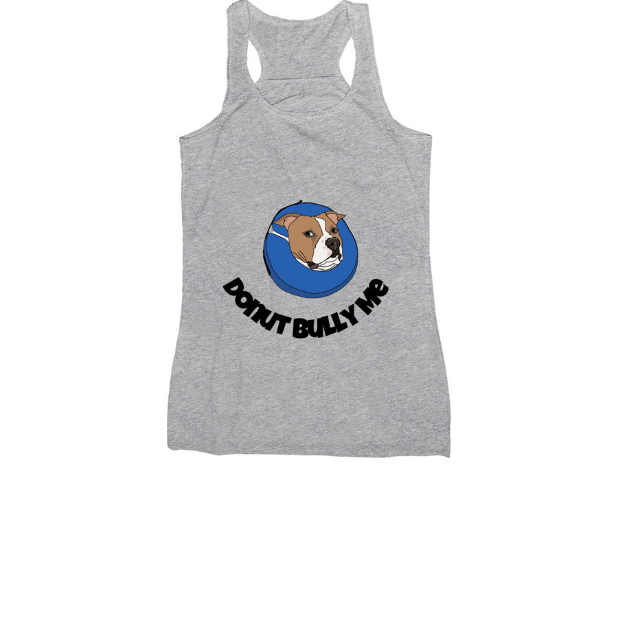 Donut Bully Me, a Athletic Heather Women's Racerback