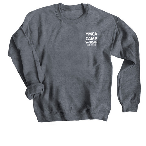 2022 Lantern Design, BACK, a Dark Heather Crewneck Sweatshirt