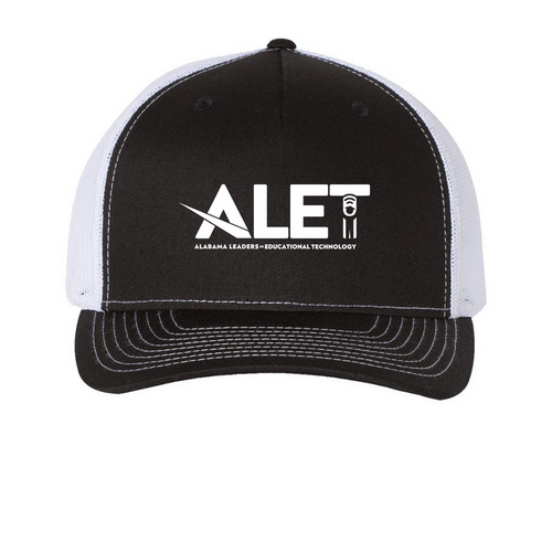 The El CAPitan&nbsp;, a Black/ White Printed Five-Panel Trucker Cap