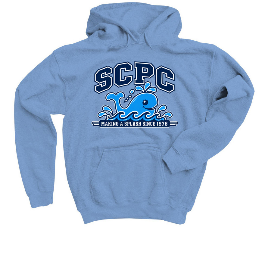 Making a Splash, a Carolina Blue Youth Pullover Hoodie