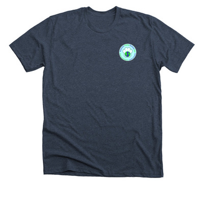 Allmon?s Camp Animal Aid - GO FETCH! ?, a Heather Midnight Navy Premium Unisex Tee
