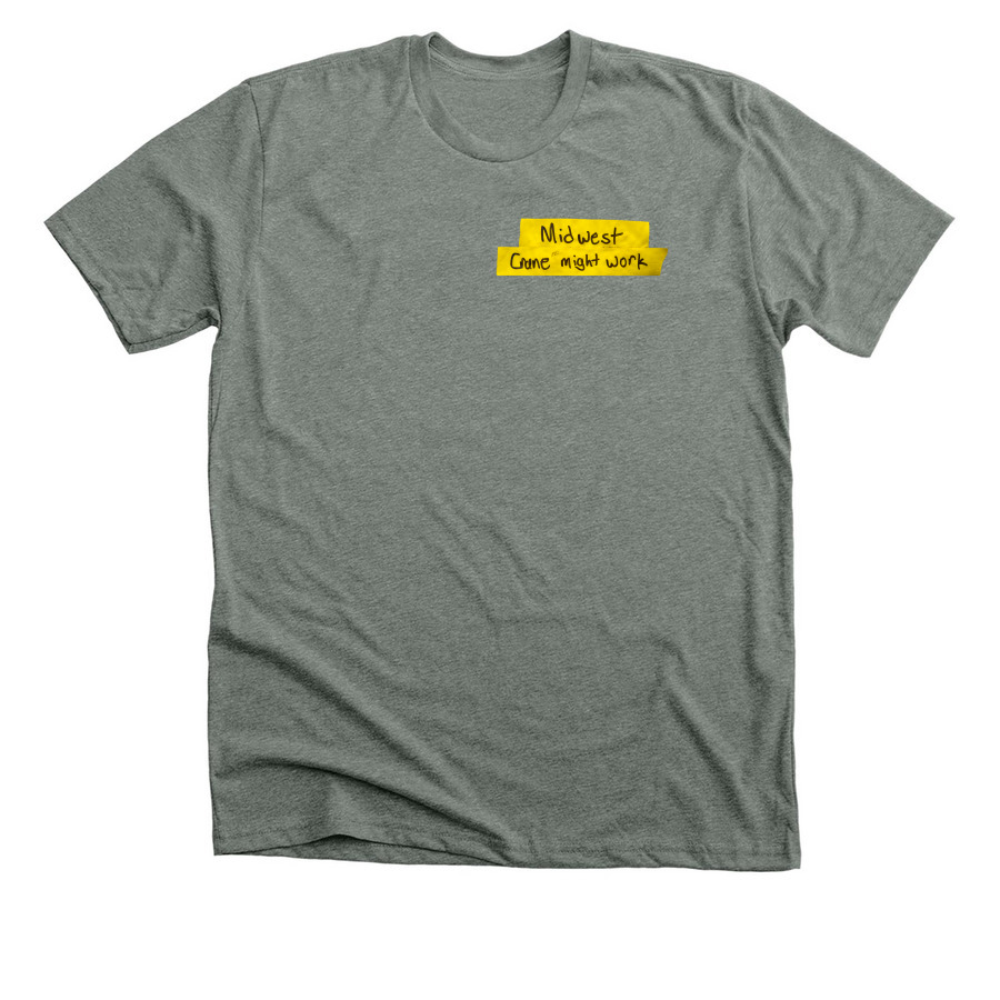 Midwest "Crane might work", a Deep Heather Premium Unisex Tee