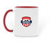 USA Tour 2026 Mugs, a Red Two-Tone Ceramic Mug (back-view)