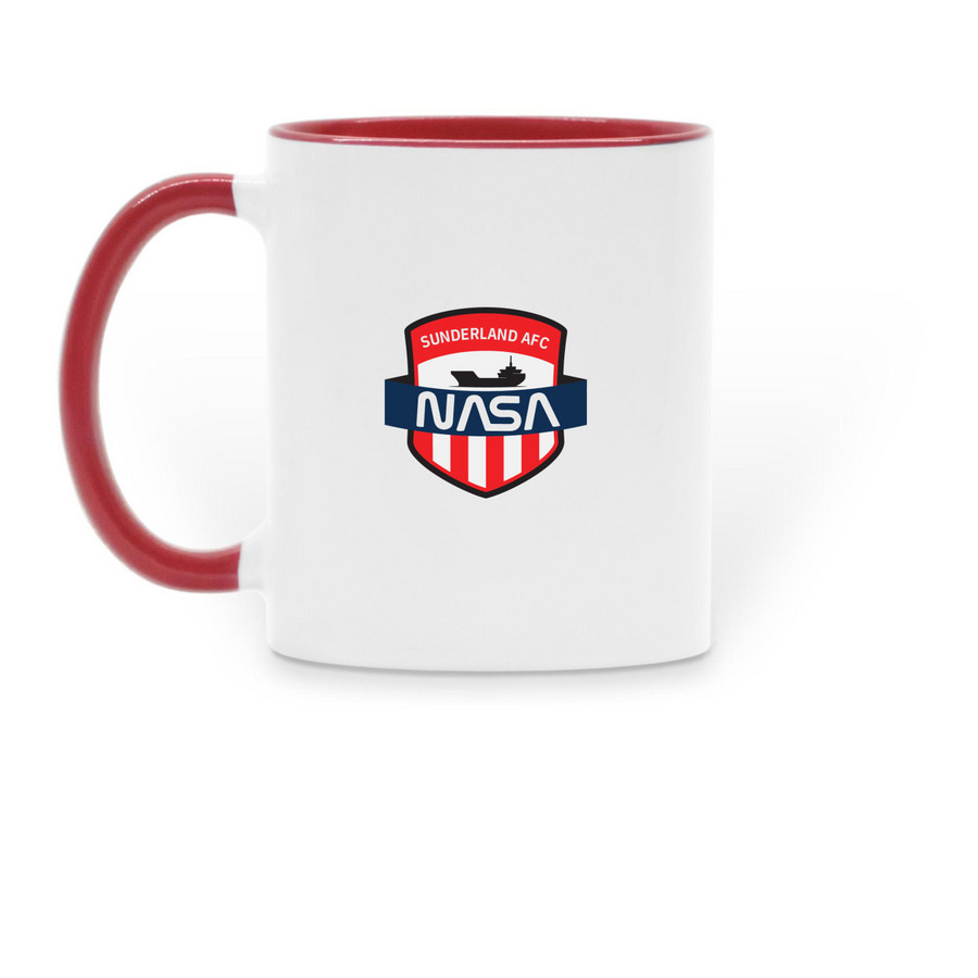 USA Tour 2026 Mugs, a Red Two-Tone Ceramic Mug (back-view)