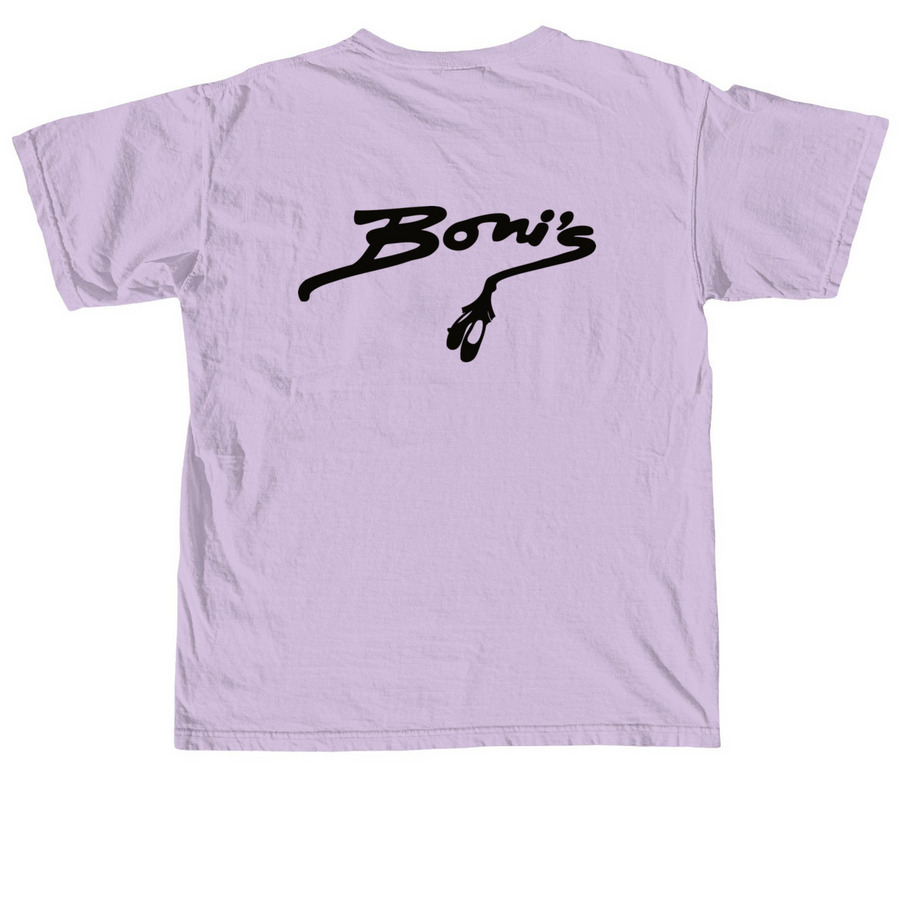 Boni's Dance Mom 'Words' Apparel, a Orchid Comfort Colors Unisex Tee (back-view)