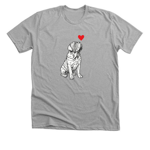 Neapolitan Mastiff, a Athletic Heather Premium Unisex Tee