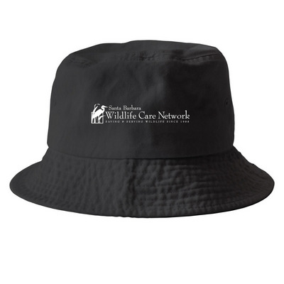 SBWCN Hats, a Black Printed Bucket Hat
