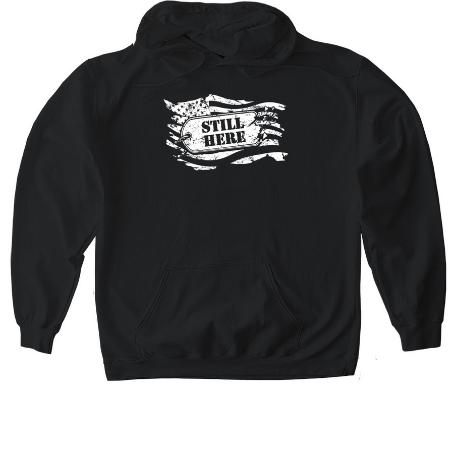 Mission Roll Call (Still Here), a Black Gildan Softstyle Pullover Hoodie