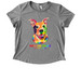 Rescue PRIDE (Light), a Aluminum Grey Allmade Eco Triblend Women?s Scoop Neck Tee