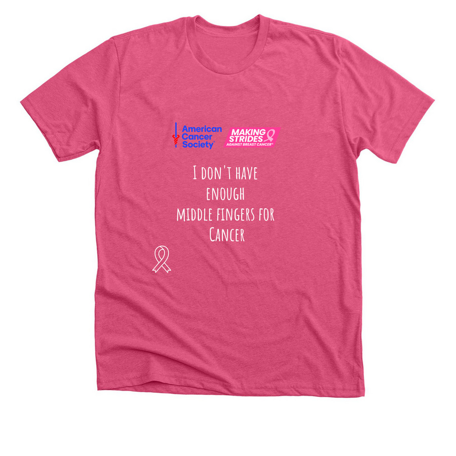 Never Alone, a Heather Charity Pink Premium Unisex Tee