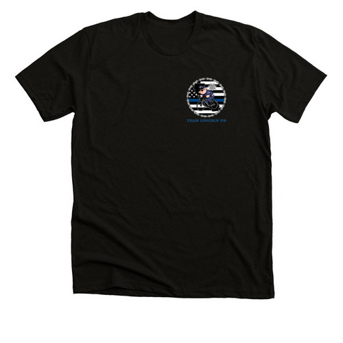 Team Lincoln PD - Police Unity Tour, a Solid Black Blend Premium Unisex Tee