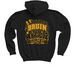Little Bruin, BIG Attitude!, a Black Youth Pullover Hoodie (back-view)