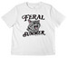 Feral Summer, a White Women's Heavyweight Tee