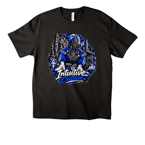 Intuitive Culture ? 1983 Ancestral Streetwear, a Black Unisex Heavyweight Tee