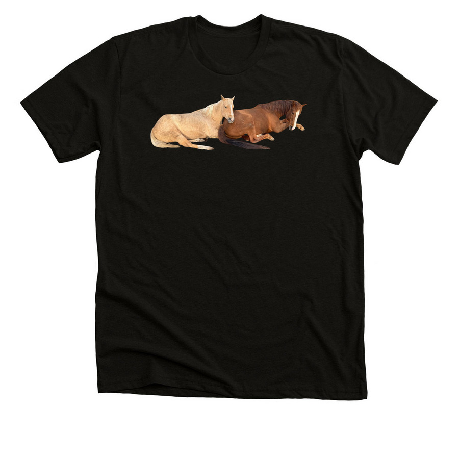 Cuddle Buddies Aarin and Blondie, a Solid Black Blend Premium Unisex Tee