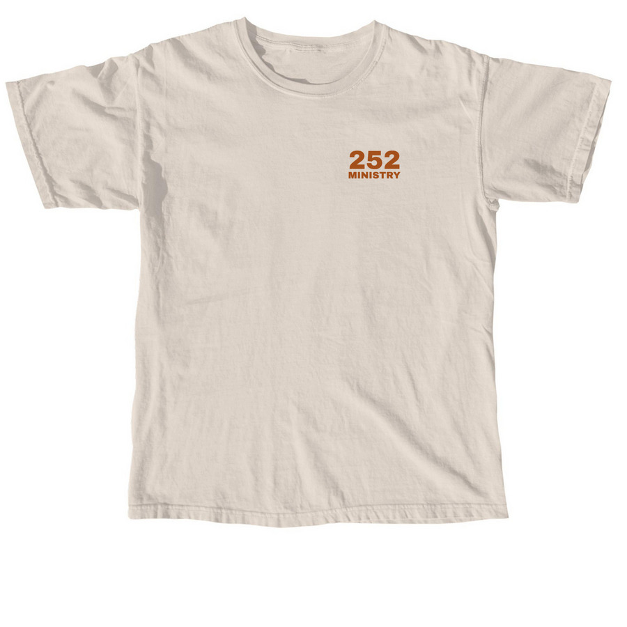 Wisdom, Stature, Favor - cream/orange, a Ivory Comfort Colors Unisex Tee