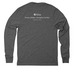 COTP Handprint Long Sleeve, a Aluminum Grey Allmade Eco Triblend Long Sleeve Tee (back-view)