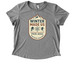 PSIA-AASI Eastern Region 2025 Shirts - front, a Aluminum Grey Allmade Eco Triblend Women?s Scoop Neck Tee