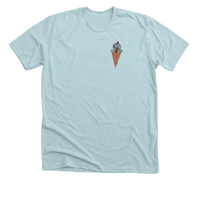 SUDC - Luca Capece, a Heather Ice Blue Premium Unisex Tee