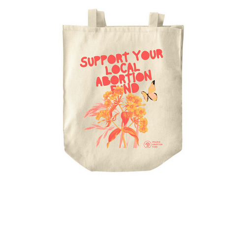 Support Local Abortion Fund PAF Tote, a Natural Over-the-Shoulder Shopping Tote Bag