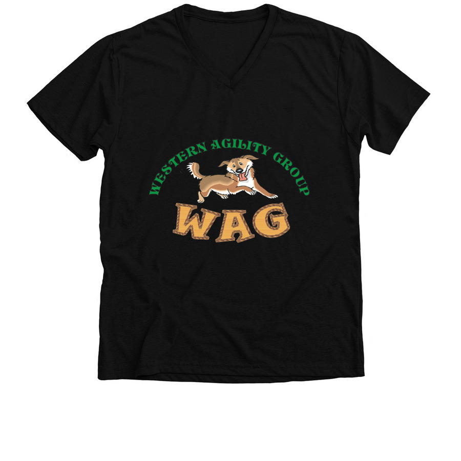 WAG wear, a Solid Black Blend Premium V-Neck Tee