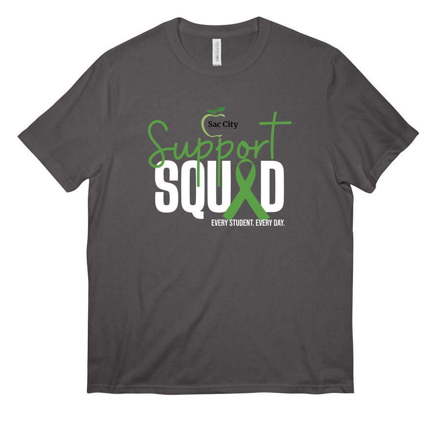 Student Support Services "Support Squad" Tee, a Grey Steel All-American Unisex Tee