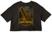 O.G. Haunt hunters merch, a Black Women?s Cropped Cotton Tee (back-view)