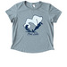 Pine Lake Waterskiing - Women?s, a I Like You Blue Allmade Eco Triblend Women?s Scoop Neck Tee