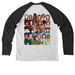 All Tributes SotR 2026, a Space Black/ Bright White Allmade Eco Triblend Colorblock Raglan Long Sleeve Tee (back-view)