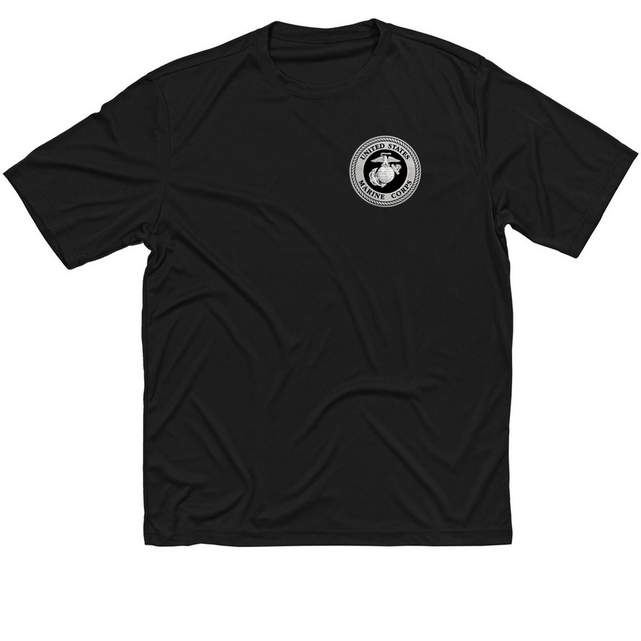 USMC CMC 0933, a Black Classic Performance Tee
