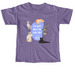 I'm Just Here for the Cats Tee, a Grape Comfort Colors Unisex Tee