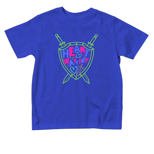 Little Heart Warriors (toddler), a Royal Blue Toddler Tee