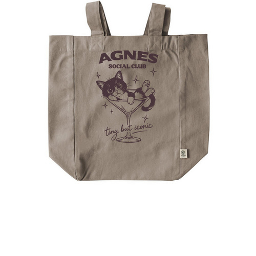 Agnes The Little Lady Merch, a Pumice Recycled Cotton Tote Bag