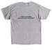 Out Of Place T - Shirt and crewneck, a Sport Grey Classic Unisex Tee (back-view)
