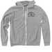 Longmonsters Dark, a Athletic Heather Zip Up Hoodie