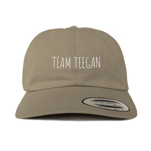 TEAM TEEGAN HATS, a Khaki Printed Classic Baseball Cap