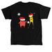 Wabi and Scarlett Santa Hat, a Black Classic Unisex Tee