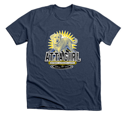 Atta Girl YVAS, a Heather Navy Premium Unisex Tee