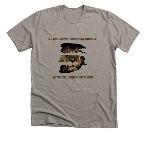 Lion of Judah, a Heather Stone Premium Unisex Tee