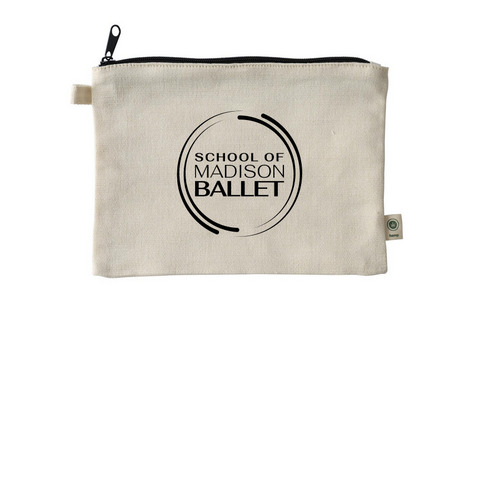 SMB Zipper Pouch, a Natural 9"x7" Hemp Blend Pouch