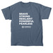 Brave & Strong (white), a Indigo Blue Classic Unisex Tee